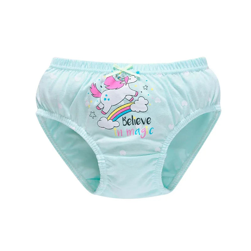 5 Packs/Box Children Underwear Girls Panties Cotton Comfortable Toddlers Kids Triangle Underpants Breathable Briefs For Girls