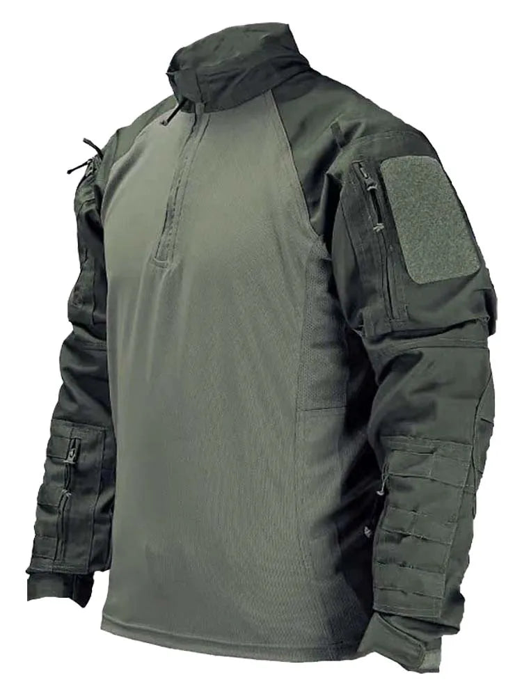 Tactical Suit Men Hunting Training Shirt Pants 2 Piece Sets Outdoor Hiking Camouflage Quick-dry Ripstop Outdoor Sport Uniform