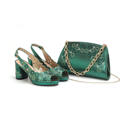Italian Shoe and Bag Set New 2024 HAE1-5