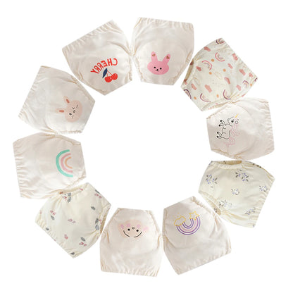 10 Pcs Reusable Baby Training Pants Washable Kids Cloth Diaper Nappies Changing Underwear Infant Toddler Potty Training Panties