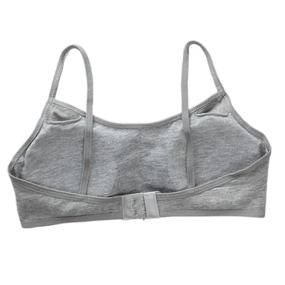 Cotton Teenage Girls Bras Casual Elastic Padded Vests Underwear Developmental Bras Sports Training Bra