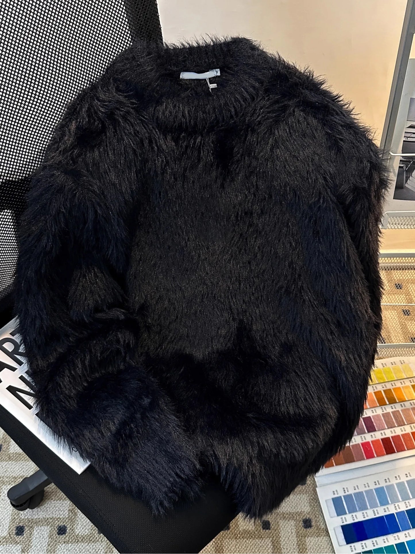 Men's Heavyweight Mink Sweater Loose Fit Thick Warm Knitted Pure Color Casual Autumn Winter Clothing Soft Long Sleeve round Neck