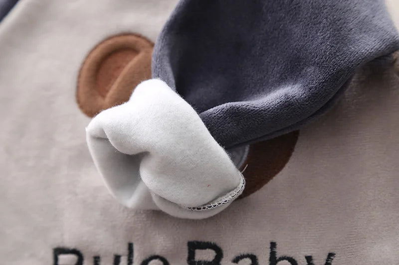 Winter Baby Boys Clothes Autumn Boys Clothing Sets Cute Cartoon Coat + Vest + Pants Girls Suits 1 2 3 4 Years New Kids Clothes