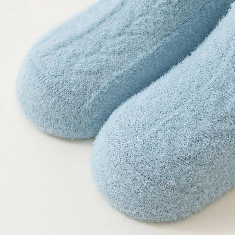 Newborn Baby Socks For Girls Boys Winter Warm Thick Cartoon Infant Toddler Sock Outdoors Warm Children's Floor Socks 0-5Years