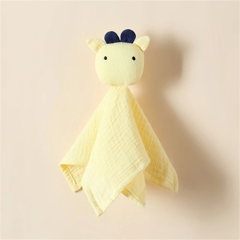 Stuffed Goose Baby Towel Cotton Baby Sleeping Cuddling Security Blanket Newborn Soothe Appease Towel Kids Face Towel Washcloth