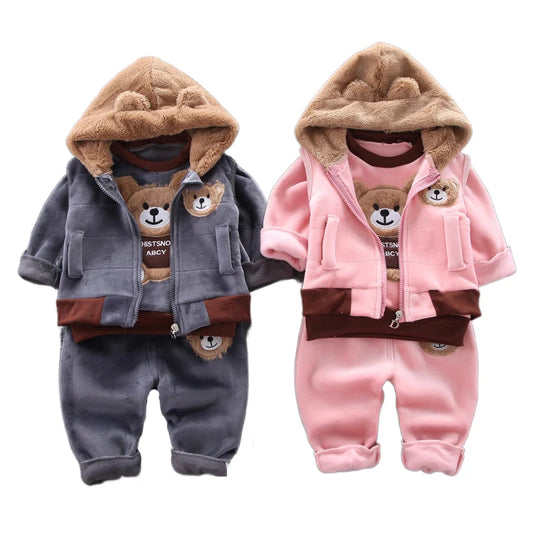 Newborn Baby Boys Clothes 2023 Autumn Baby Girls Clothes Hoodie+Pant Outfit Kids Costume Suit Infant Clothing For Baby Warm Sets