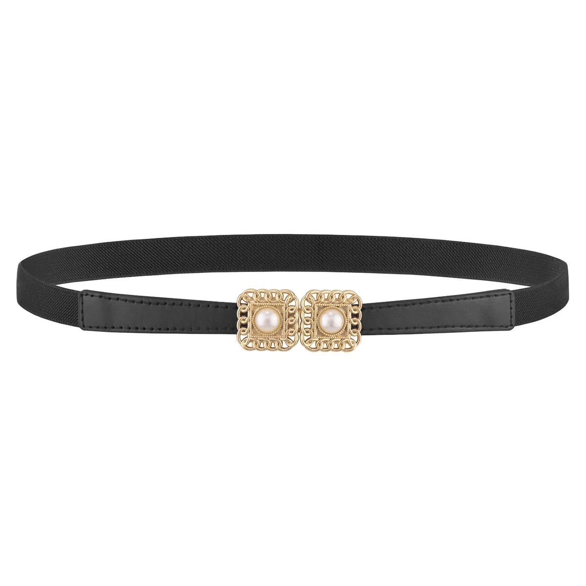 SISHION Summer Fashion Women Belts SH024 PU Leather Thin Elastic Waist Belt Slim Waistband Black Camel Coffee Plus Size