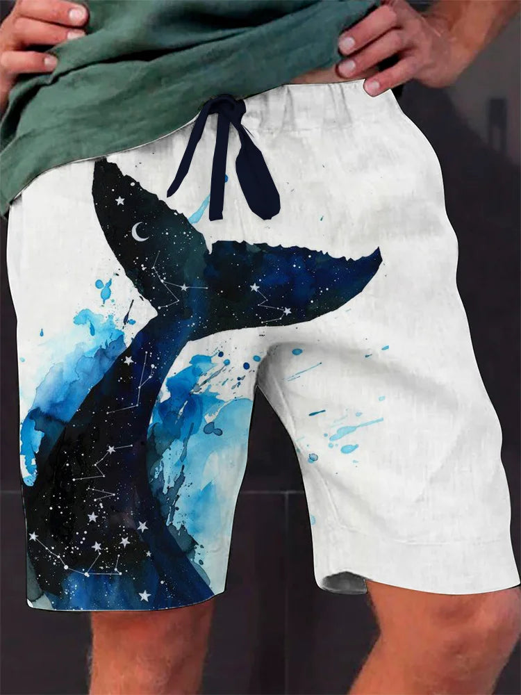 Men's Hot Beach Pants Men's shorts 3D Print Summer Men's Outdoor Daily Sports Shorts Large Size Loose Holiday Beach Trunks