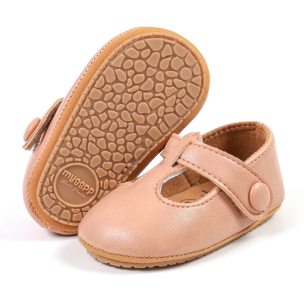 Baby Boys Girls Shoes Infant Leather Rubber Sole Anti-slip Toddler First Walkers Crib Shoes Newborn Girl Princess