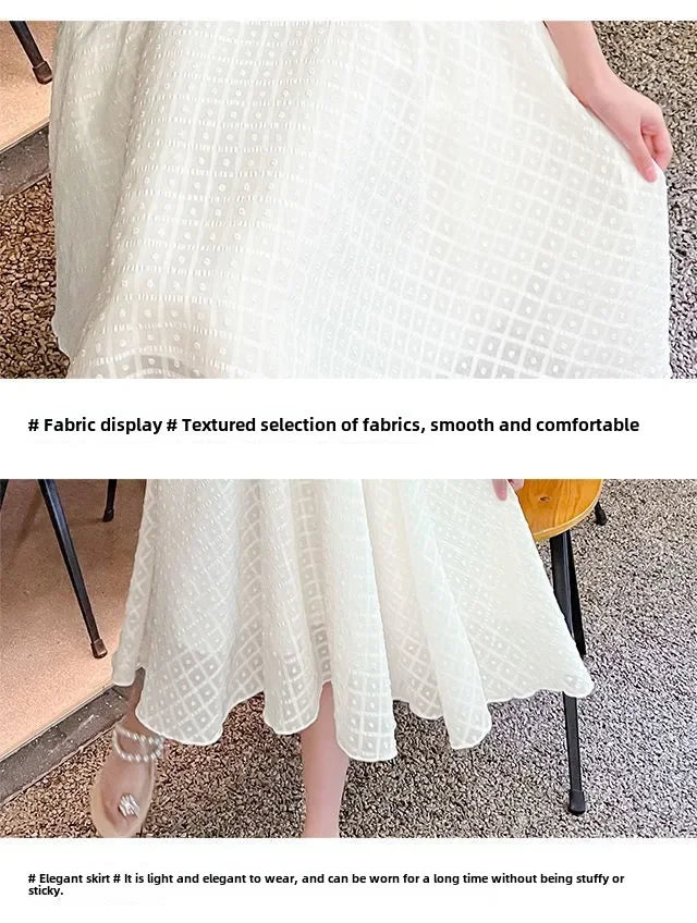 Girls' Dress 2025 Summer New Style Little Girl Princess Dress Stylish Children's Summer Dress