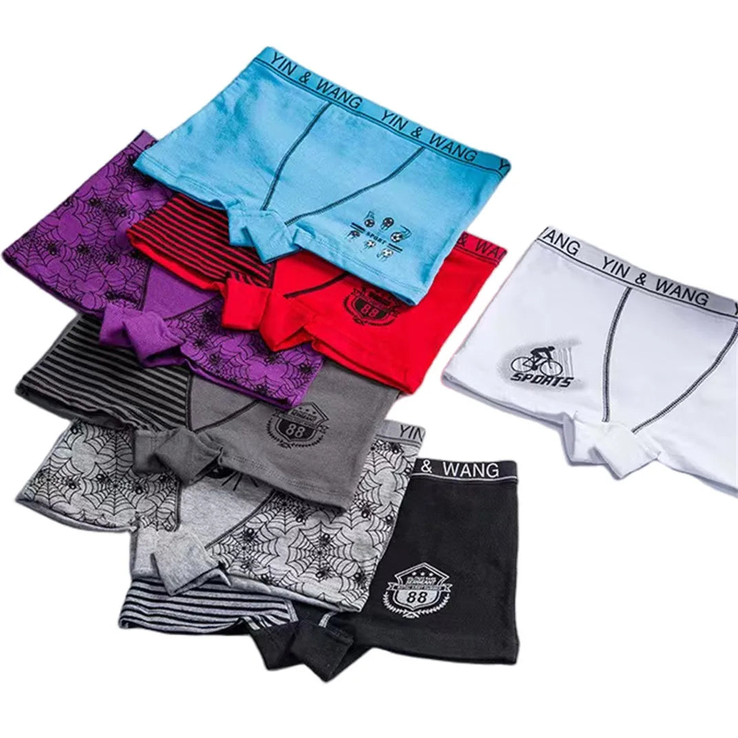 Boy Sport Horse Design Boxers Cotton Soft Baby Boy Underwear Colorful Design Boy Underpants Football Rocket Bike Design Boxers