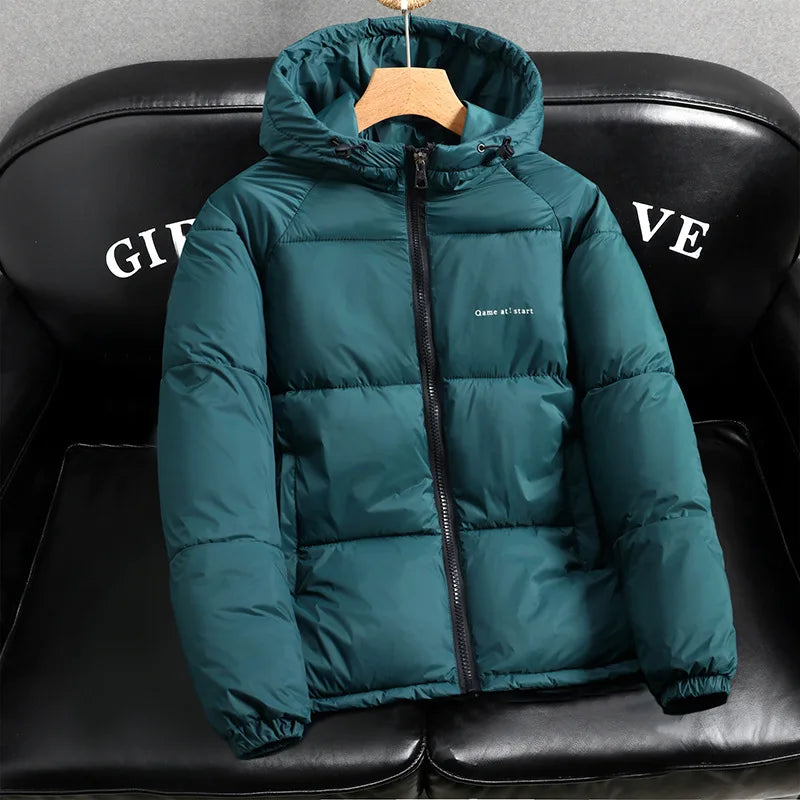 New winter cotton coats for men  warm fashionable trendy hooded cotton jackets for young people casual cotton coats for men