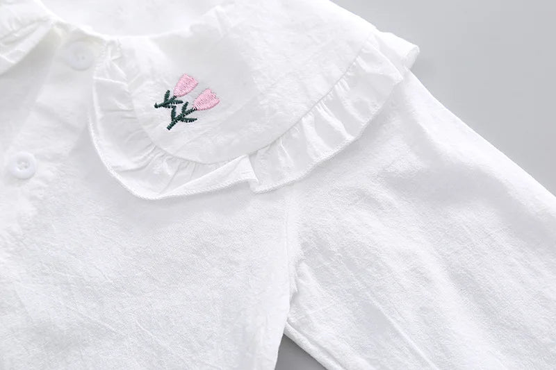 Spring newborn Baby Girls' Clothes Outfit sets Knitted Vest Shirt Bow Jeans suit for Girls Baby clothing 1st birthday wear sets