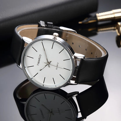 Women's Watches Simple Style Watch Fashion Metal Round Dial Analog Quartz Watch for Men Women Minimalist Watch Quartz Clock