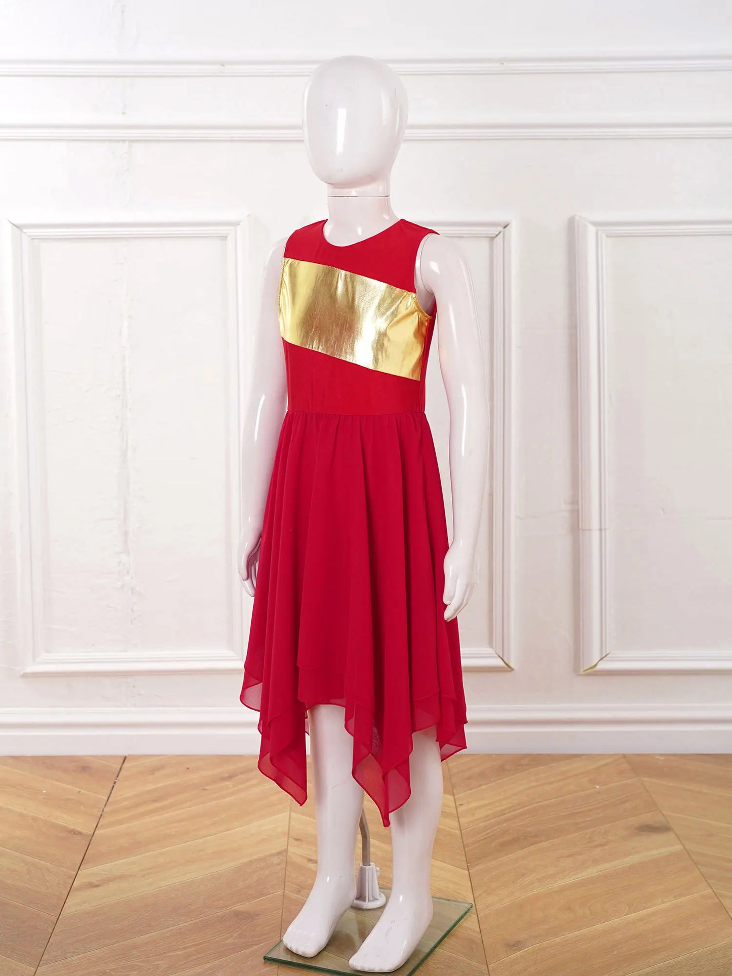 Girls Lyrical Dance Dress Kid Celebration of Spirit Church Dress Children Dancewear Stage Performance Wordhip Liturgical Costume