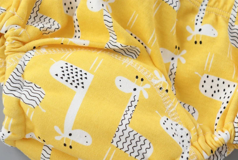 Soft Baby Cloth Diapers Reusable Kids Training Pants Waterproof Underwear Boys Girls Washable Cotton Nappy Changing Panties