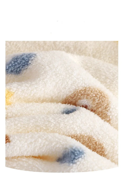 Baby Girl clothes new plush thickened two-piece set of fleece cartoon casual home clothes children's tops and bottom sets