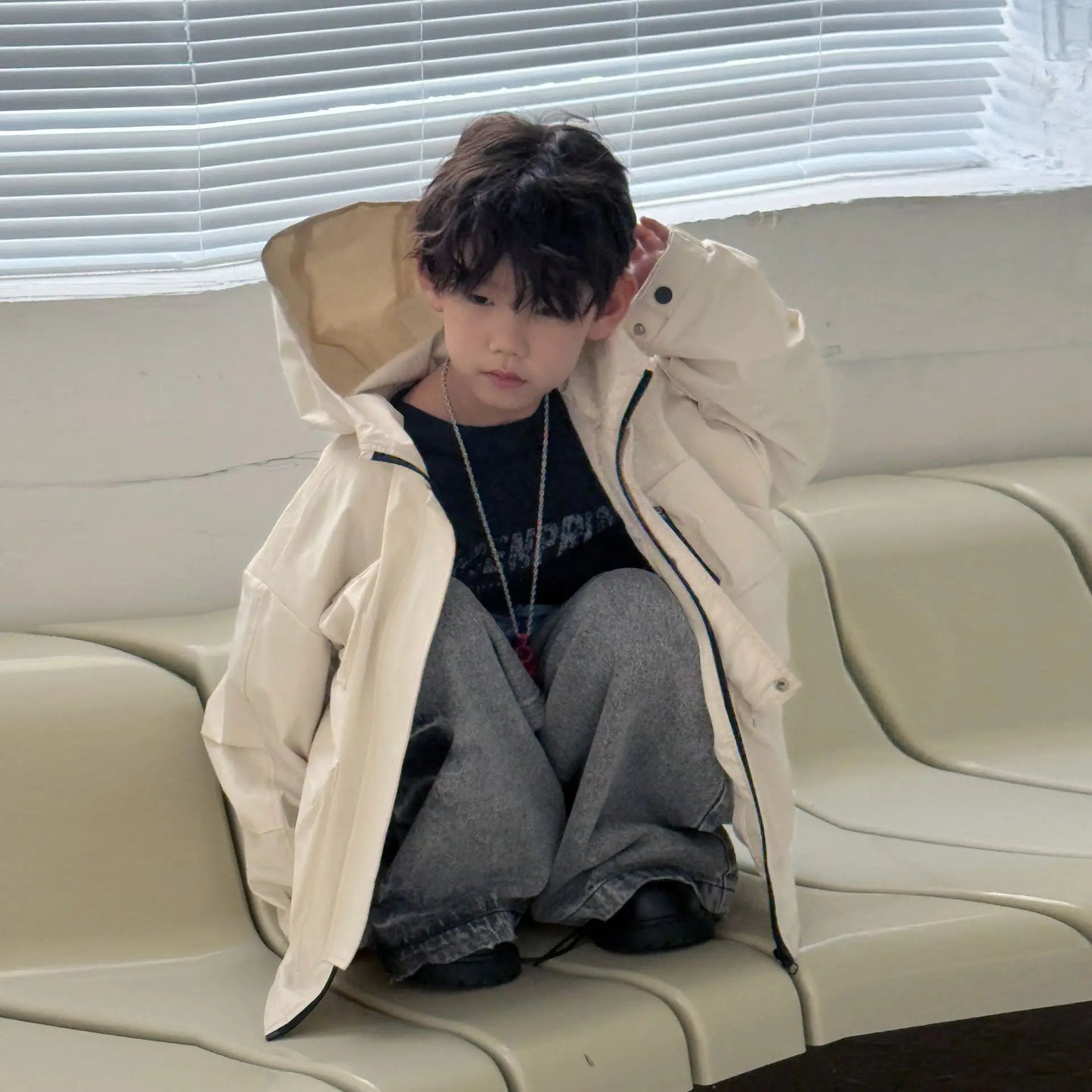 Boys Jeans Autumn 2025 New Fashionable Loose-fit Long Pants for Kids Soft Denim Trousers Boys Wide-leg Jeans Spring Fall