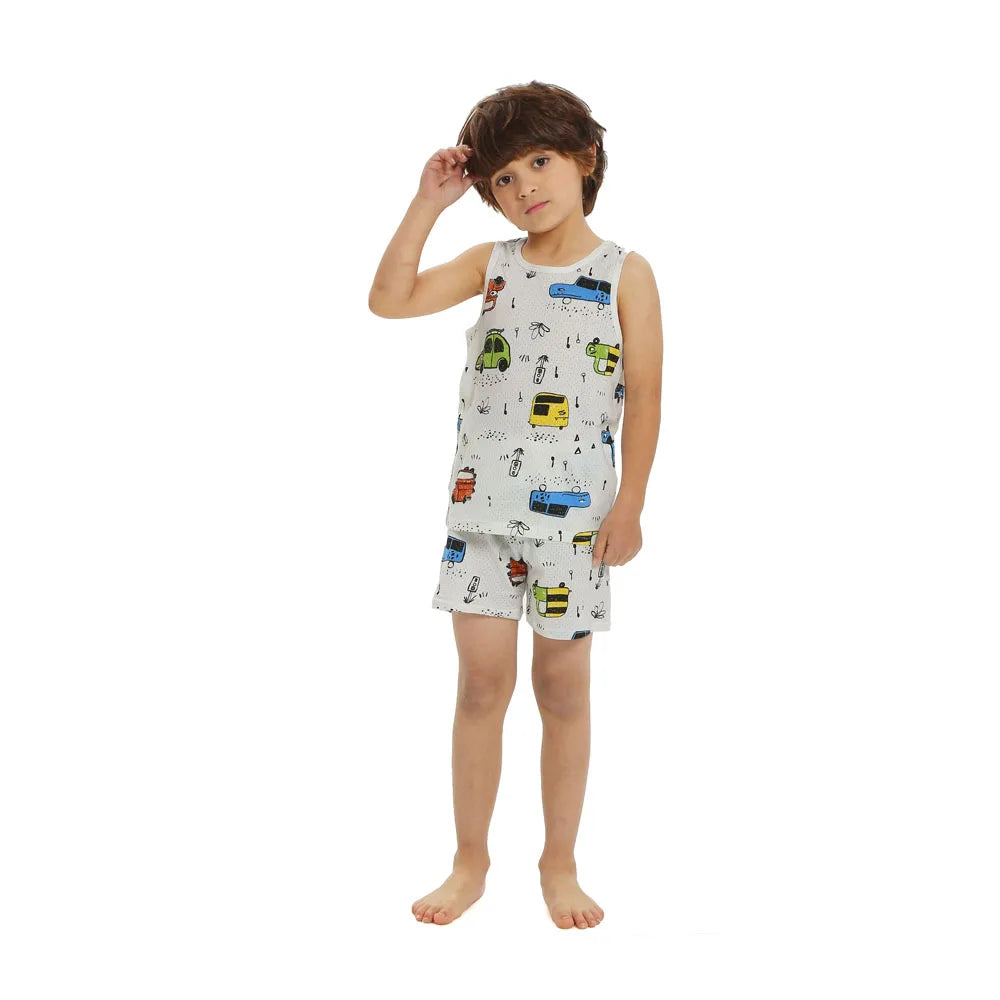 Girls Pajamas Sets 0 to 1 2 3 4 5 6 7 8 9 Years Cute Cat Print 100% Cotton Cartoon Boys Pyjamas Dino Kids Children Home Clothing