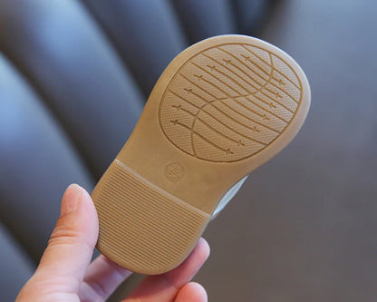 Baby Shoe 2023 Spring New British Style Leather Shoe for Boy Girl Soft Bottom Anti-slip Comfortable Shoe First Walkers Kids Shoe