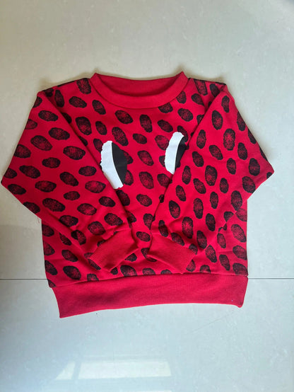 kids sweaters 2025 new autumn boys girls cute print sweatshirts child cotton outwear tops clothing