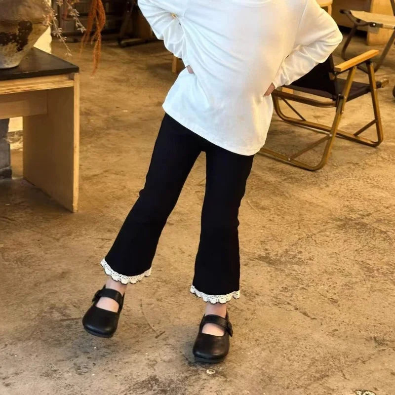 Girls Boys Leggings Cotton Big PP Pants Spring Autumn Kids Girl Pants Fashion High Waist Long Trousers Children's Pant
