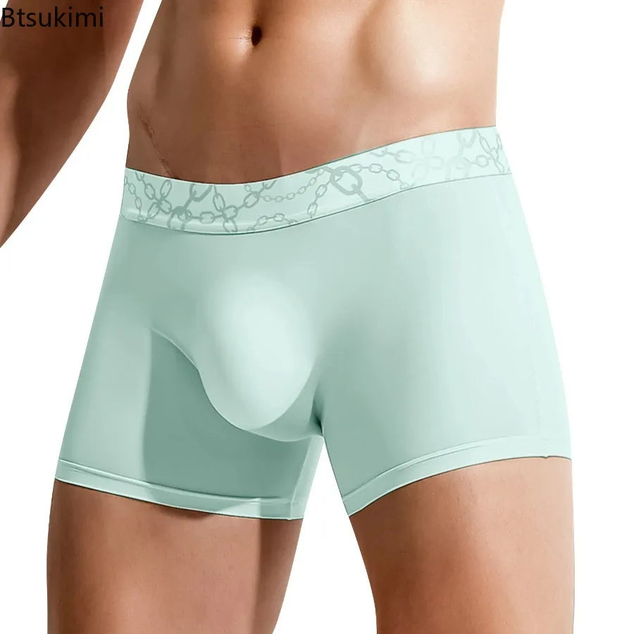 Men's Soft Fabric Sexy Underwear Low Waisted Fashionable Sexy Comfortable Breathable Flat Angle Underwear Japanese Man Underwear