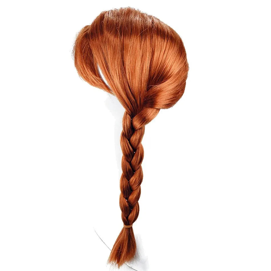 Girl Princess Accessories Kids Elsa Anna Wig Elza Gloves Necklace Earring Photography Props Children Cosplay Play Party Supplies