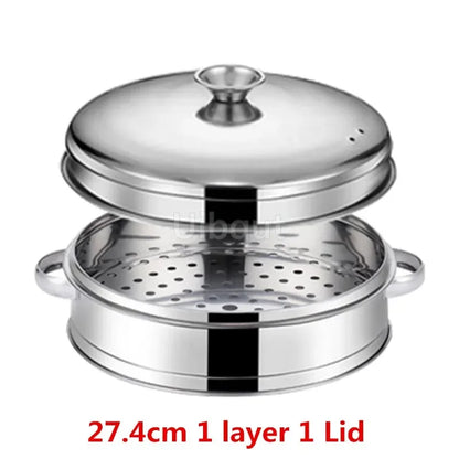 Stainless Steel Pot Steamer Rice Cooker Food Steaming Grid with Double Ear Drain Basket Kitchen Cooking bamboo steamer cooker