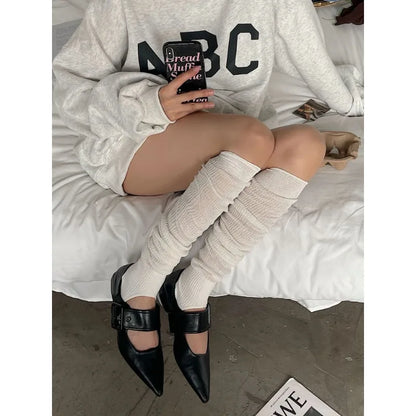 2025 Summer Thin Socks Y2k Girls Sweet Lolita Long Socks Stocking Korea Style Ruffles Knee Socks Stockings Ballet Long Stockings