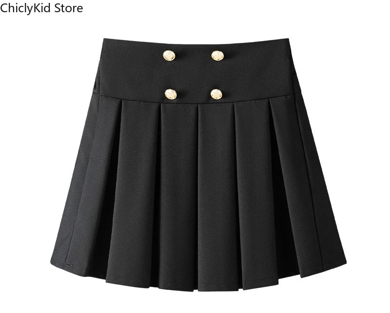 Girls Short Sleeve Blouse Skirt Boys British Shirt Shorts Children Kindergarten Students Summer Clothes Sets Kids School Uniform