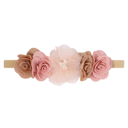 Baby Girl Headband Cute Flower Elastic Hair Band Newborn Head Toddler Headband Headwear Baby Hair Accessories Christmas Gifts