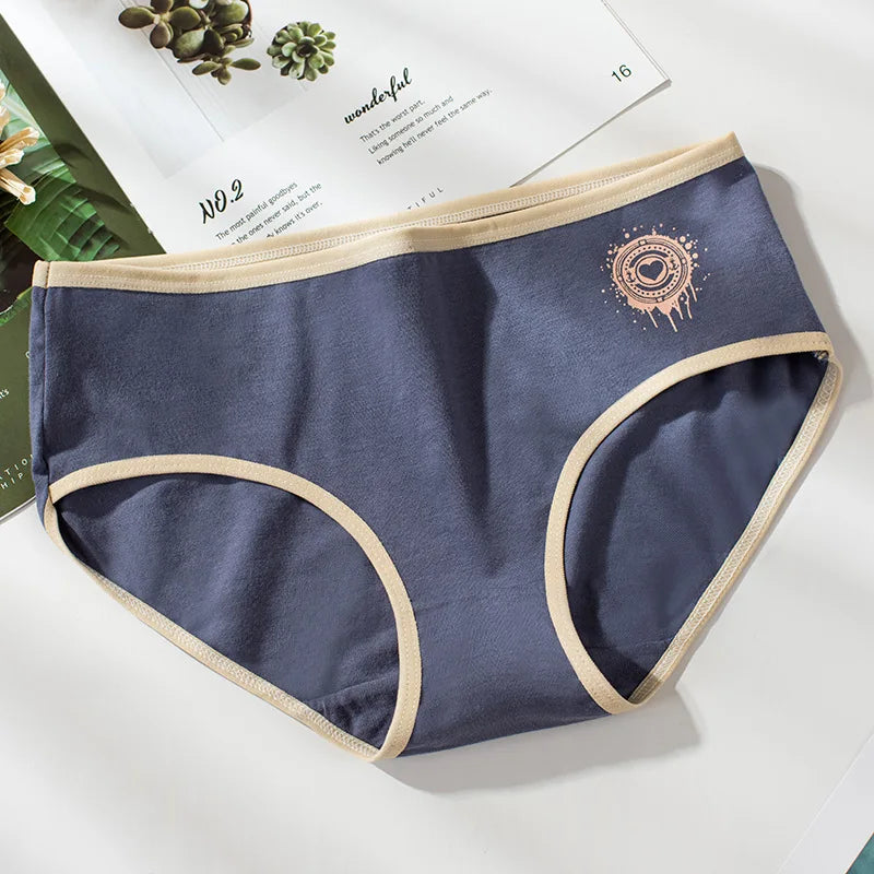 5-Piece Teenage Girls Underwear Cotton Soft Panties For Mature Girls Solid Teen Girls Briefs Adolescent Children Underwear