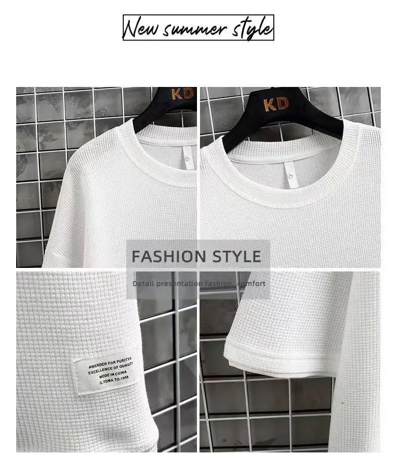 Mens Sports Suit Fashion Short Sleeve Tracksuit Men Suits Summer Men's Two Piece Set Linen Fabric Casual T-Shirt and Shorts Set