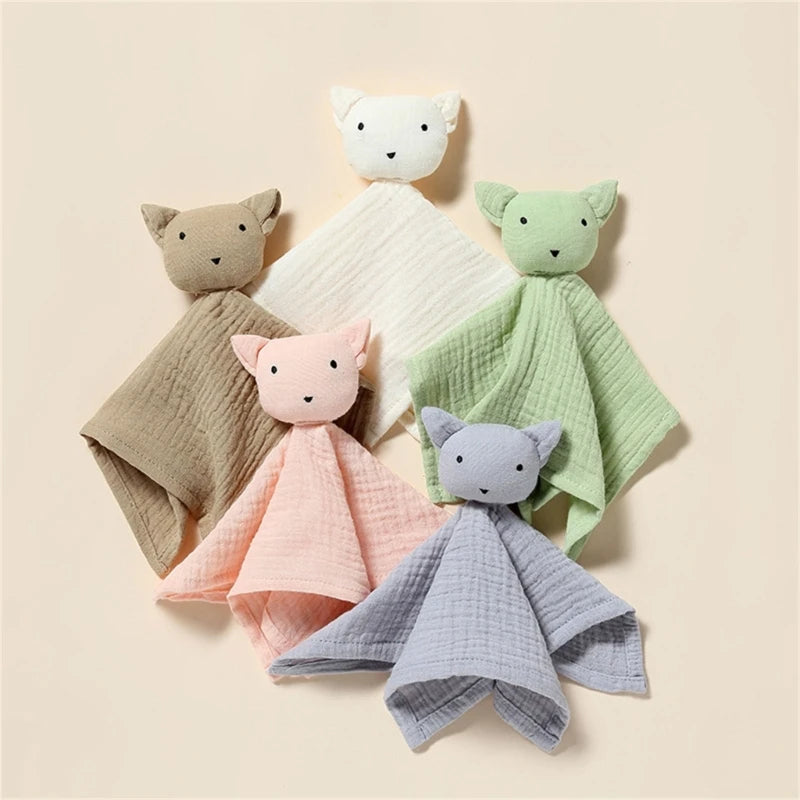 Stuffed Goose Baby Towel Cotton Baby Sleeping Cuddling Security Blanket Newborn Soothe Appease Towel Kids Face Towel Washcloth