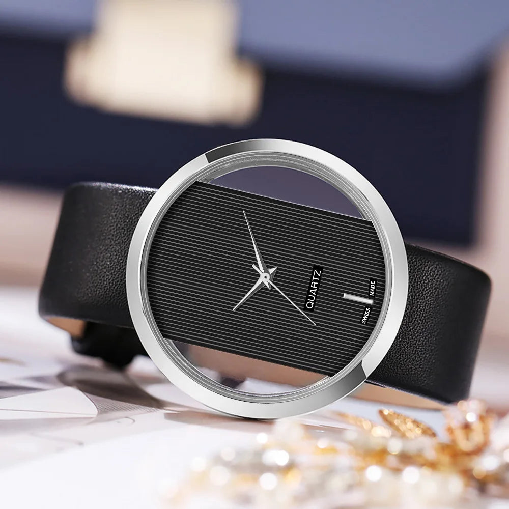 2025 Women Watches Luxury Transparent Hollow Casual Quartz Watch For Women Strap Relogios Feminino Ladies Wrist Watch Hot Clock