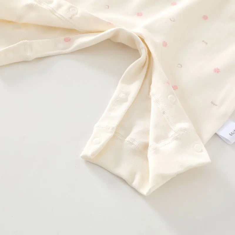 0-3Y Newborn Underwear 2Pcs Sets New Spring Infant Girls Boys Pure Cotton Sleepwear High Waist Pants Soft Baby Pajamas Clothes
