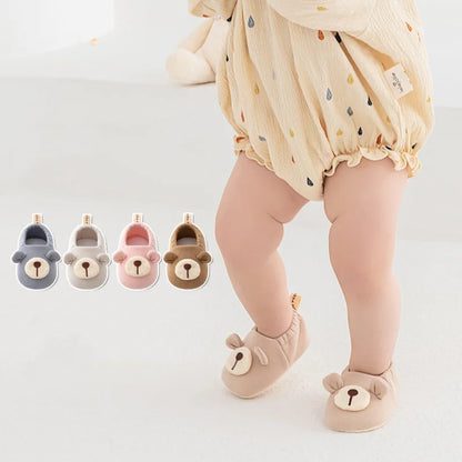 Newborn Baby Shoes For Girls Boys Cute Soft Toddler Floor Sports Infant First Walker Booties Casual Cartoon Baby Shoes Non-slip