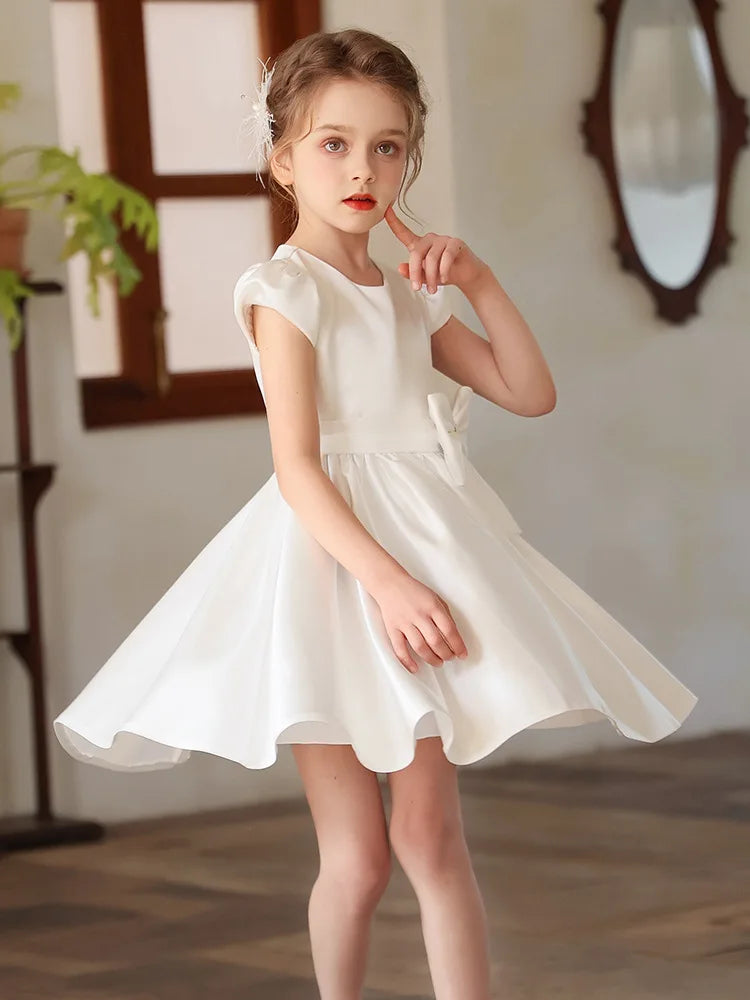 Teen Girls Champagne Golden Evening Party Dress Princess Kids Wedding Dress Little Fairy Children Formal Gown Photograph Wear