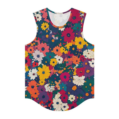 Men Vests Trendy Tropical Monstera Printed Breathable Beach Artistic Essential Tank Top Activewear Sports Oversized Clothing