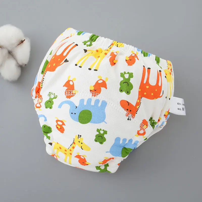 3PCS/1PCS Newborn Training Pants Baby Shorts Washable Underwear Boy Girl Cloth Diaper Reusable Nappies Infant Stuff Accessory
