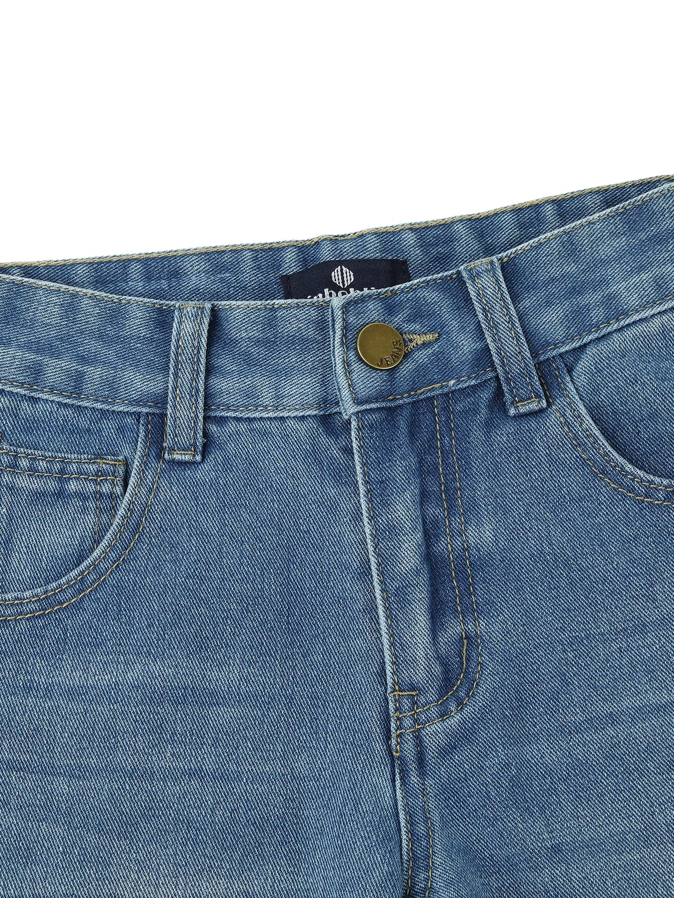 Boy Ripped Jeans Trendy Solid Denim Pants Child Pocket Trousers Kids Clothing Teenagers Student All Seasons Gift 3-9Y