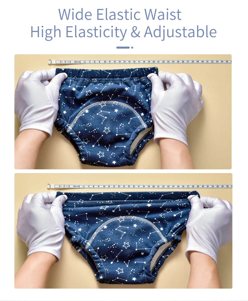 Insular Baby Training Pants Reusable Cotton Cloth Baby Diapers  Washable Infants Children Underwear Nappy Changing 2PCs/Box