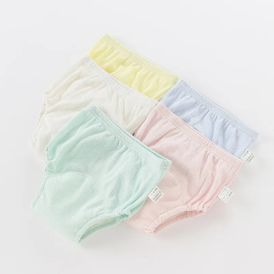 Newborn Training Pants Baby Shorts Solid Color Washable Underwear BABY Boy Girl Cloth Diapers Reusable Nappies Infant Panties