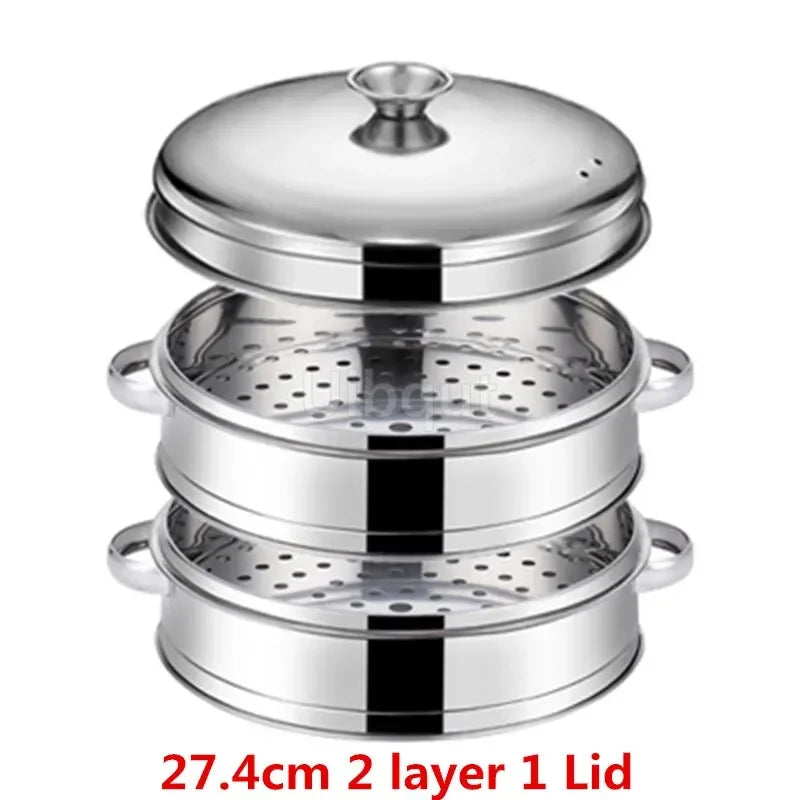 Stainless Steel Pot Steamer Rice Cooker Food Steaming Grid with Double Ear Drain Basket Kitchen Cooking bamboo steamer cooker