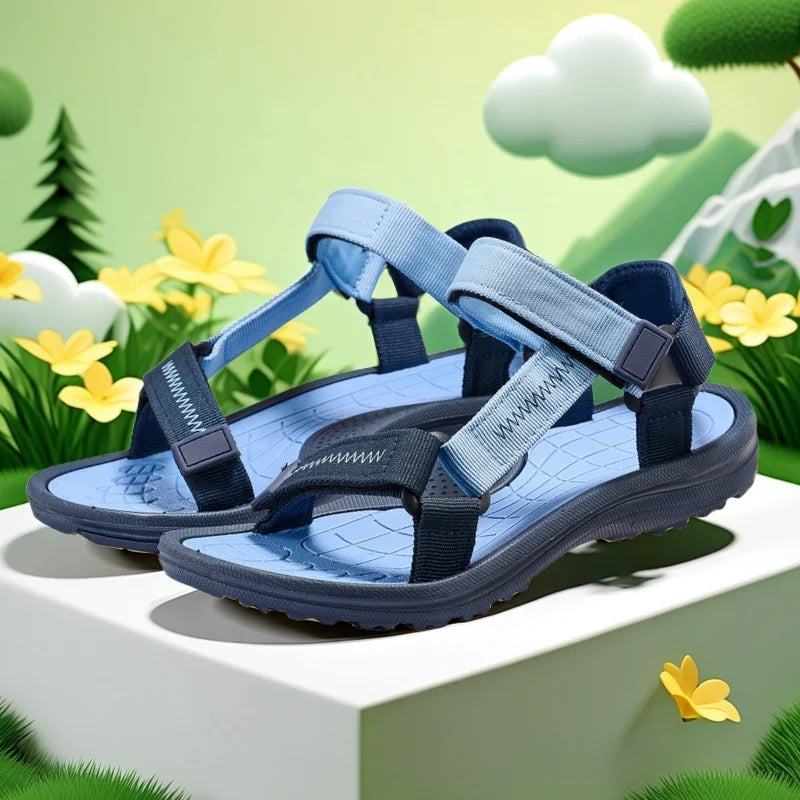 Children's Boy Sandals Kids Summer Breathable Sport for Girl Casual Beach Shoe Comfortable Soft Sole Non-slip Student Sandalias