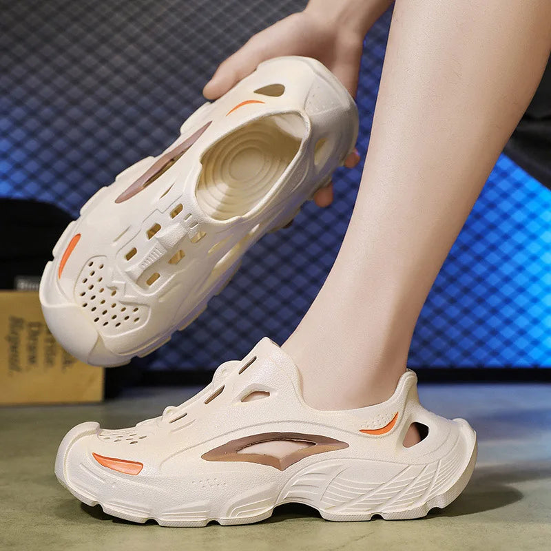 Men's 2025 Summer Outdoor Wear Non-Slip, Anti-Odor Breathable Sandals Wading Beach Sports All-Inclusive Sandals and Slippers