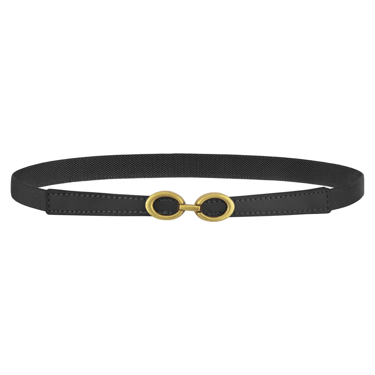 SISHION Summer Fashion Women Belts SH024 PU Leather Thin Elastic Waist Belt Slim Waistband Black Camel Coffee Plus Size