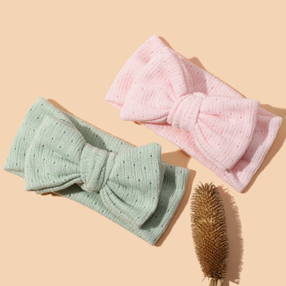 Baby Girl Hair Accessorie Solid Elastic Bow Hair Bands for Girls Soft Comfortable Baby Headband Cute Infant Photography Props