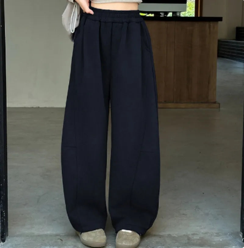 2026 New Girls Wide-Leg Pants Trendy Stylish Straight Trousers for Kids Comfortable Spring Casual Wear Teen Pants 8 10 12 Years